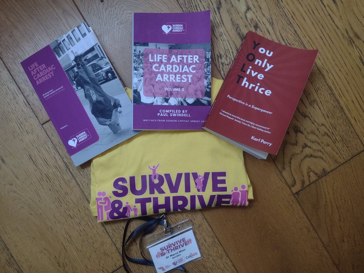 Brought back some 'bedtime reading' from the #surviveandthrive conference yesterday ☺️ All books can be ordered on Amazon - if you love resuscitation science, well worth the money!