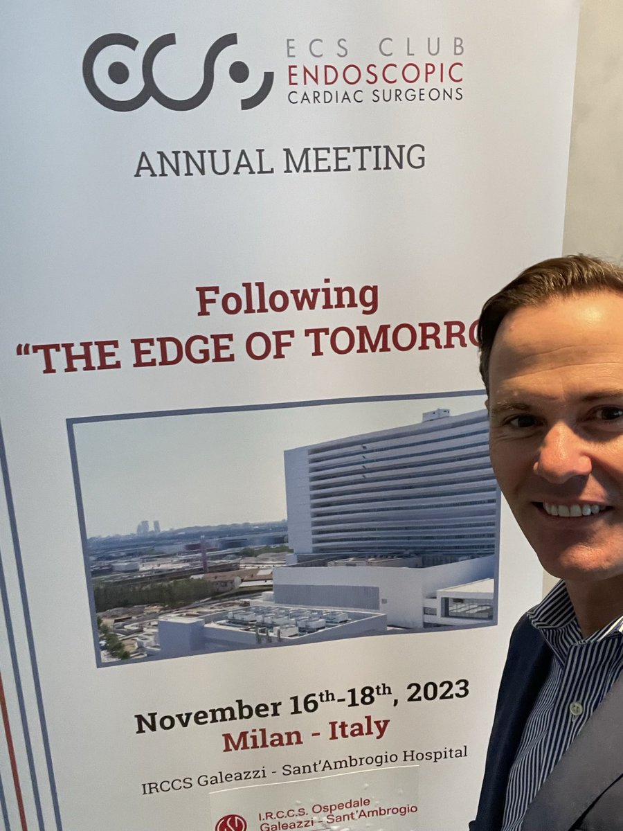 ChristianMazzi's tweet photo. Endoscopic cardiac surgery at the edge of tomorrow.
Great ECSC meeting in Milan! Wonderful to reconnect with the community and many close friends.
These are the leaders of the future of cardiac surgery. We are excited to be at their side as partners. #ecsclub #corcym https://t.co/oiNk1Mp4EG