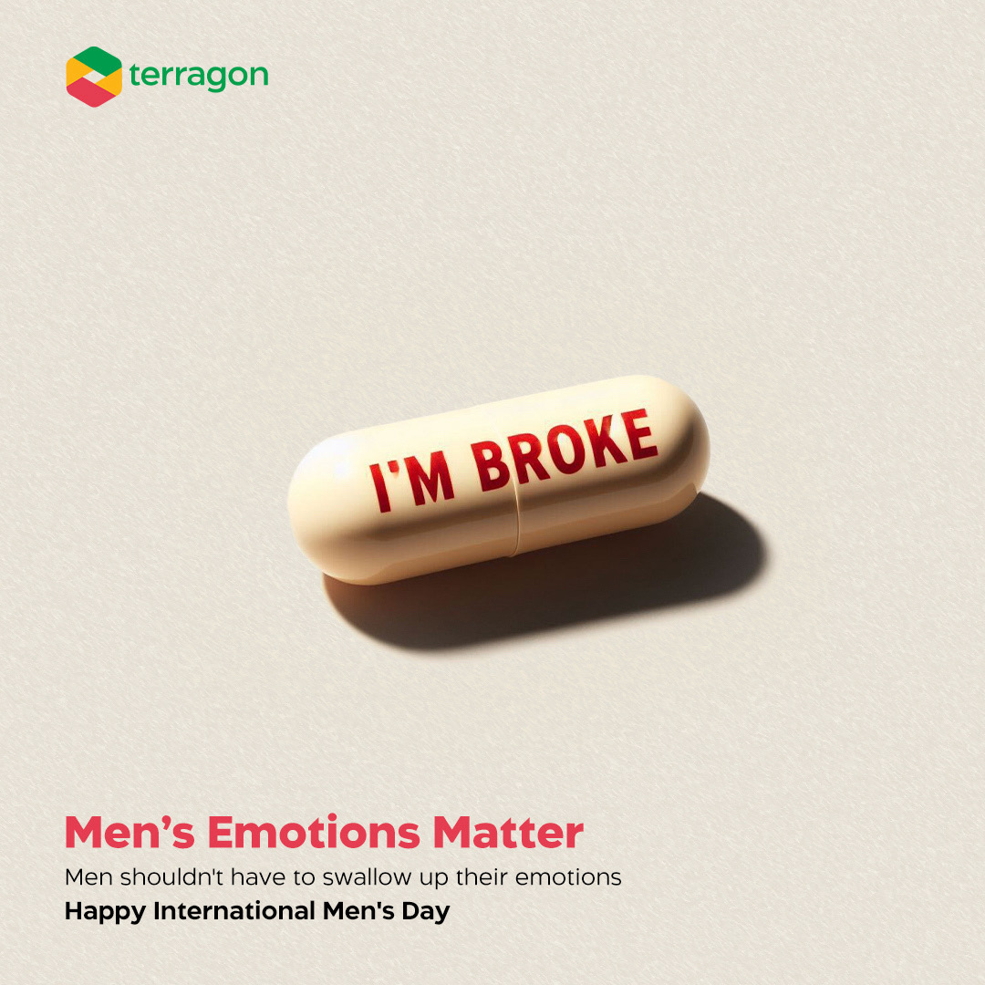 TerragonGroup's tweet photo. Happy International Men's Day! 
This year emphasizes the importance of men’s emotional well-being. Men’s emotions matter, and it’s time to break stereotypes hinder them from sharing openly. 

#InternationalMensDay https://t.co/C4jqFouTdh