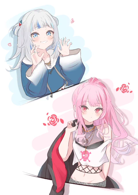 Gawr Gura x Calliope Mori#gawrt #callillust 