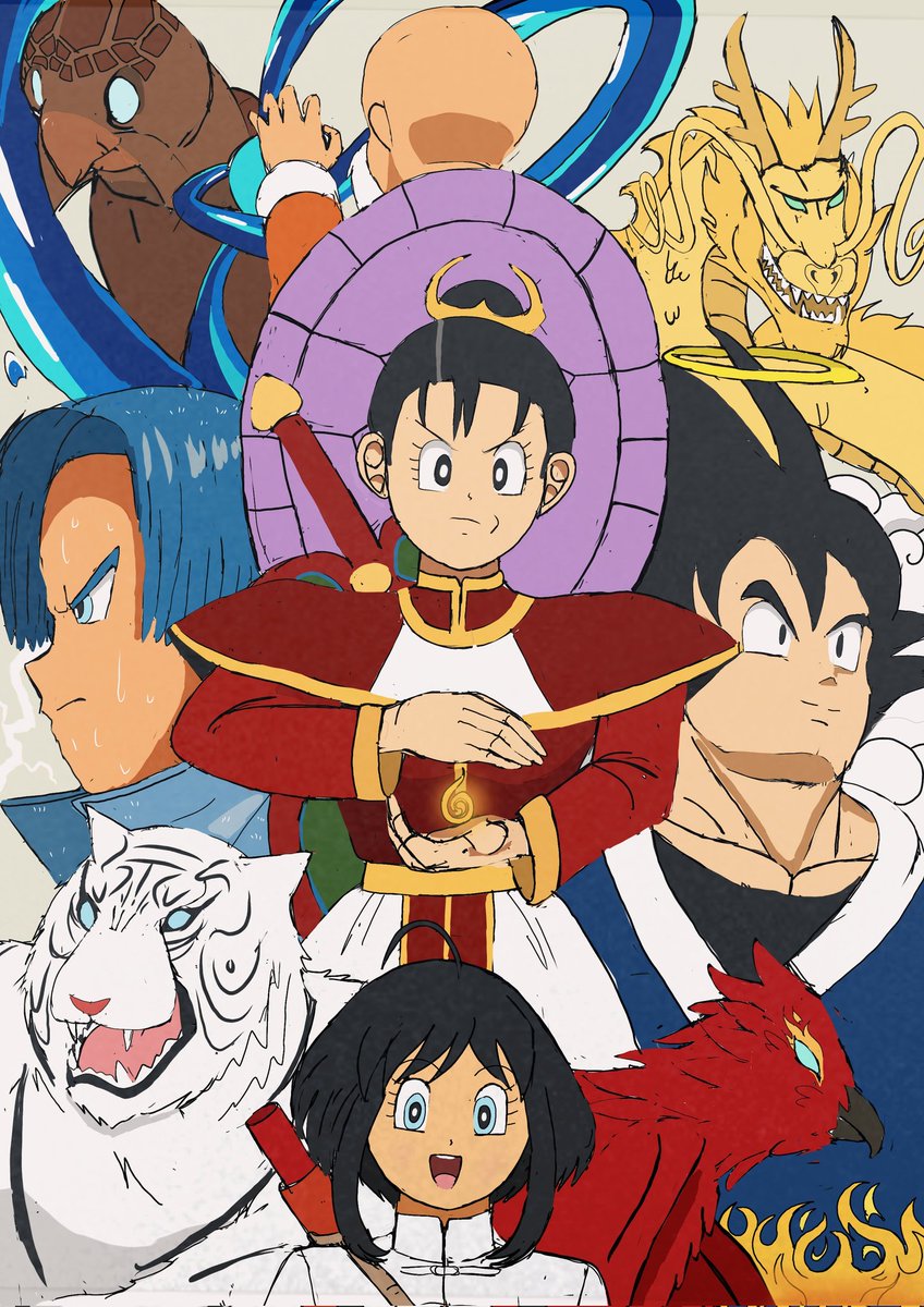 Hope_Briefs's tweet photo. Dragonball Hope!! : 25th Martial Tournament Official art cover
#HopeBriefs #FutureTrunks #FutureChichi #Chichi #Goku #イラスト https://t.co/E2lx6NI22e