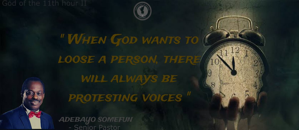 pgachurchabuja's tweet image. TOPIC: THE GOD OF THE ELEVENTH HOUR (II)
TEXT : (Mat 20:2 - 15, John 4:38)

#WORDSESSION 
#PENTECOSTGLORIOUSASSEMBLY
#PGACHURCH

[GuK]