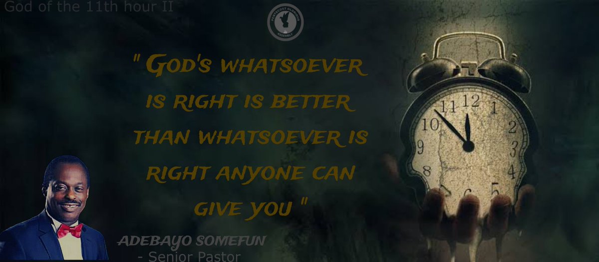 pgachurchabuja's tweet image. TOPIC: THE GOD OF THE ELEVENTH HOUR (II)
TEXT : (Mat 20:2 - 15, John 4:38)

#WORDSESSION 
#PENTECOSTGLORIOUSASSEMBLY
#PGACHURCH

[GuK]