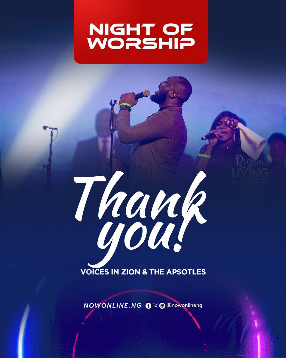 nowonlineng's tweet photo. Thank you Voices in Zion and The Apostles for giving us an encounter we won’t forget in a hurry.
#NightOfWorship13 #NOW13 #NOW2023 #RiversOfLivingWater https://t.co/e5BiYNvvod