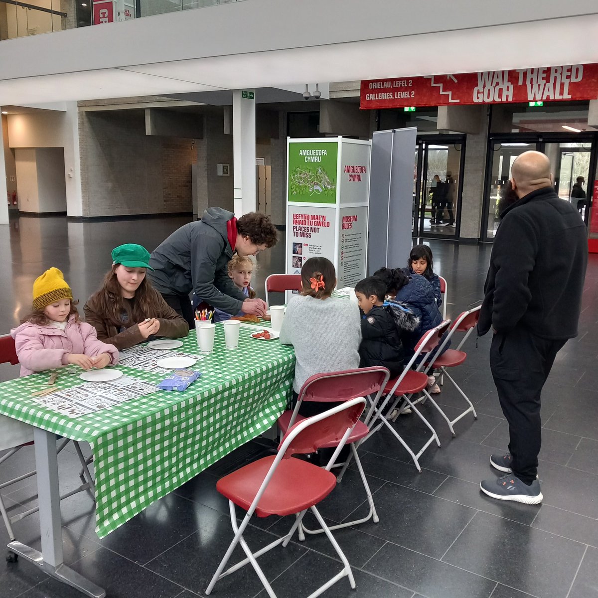 Probably our most rewarding #PASCymru event this year. Amazing footfall, and brilliant crafting of artefacts found on the PAS database - 'forged' in clay and plotted on our map of Wales. @findsorguk @BeingHumanFest @StFagans_Museum @AmgueddfaCymru