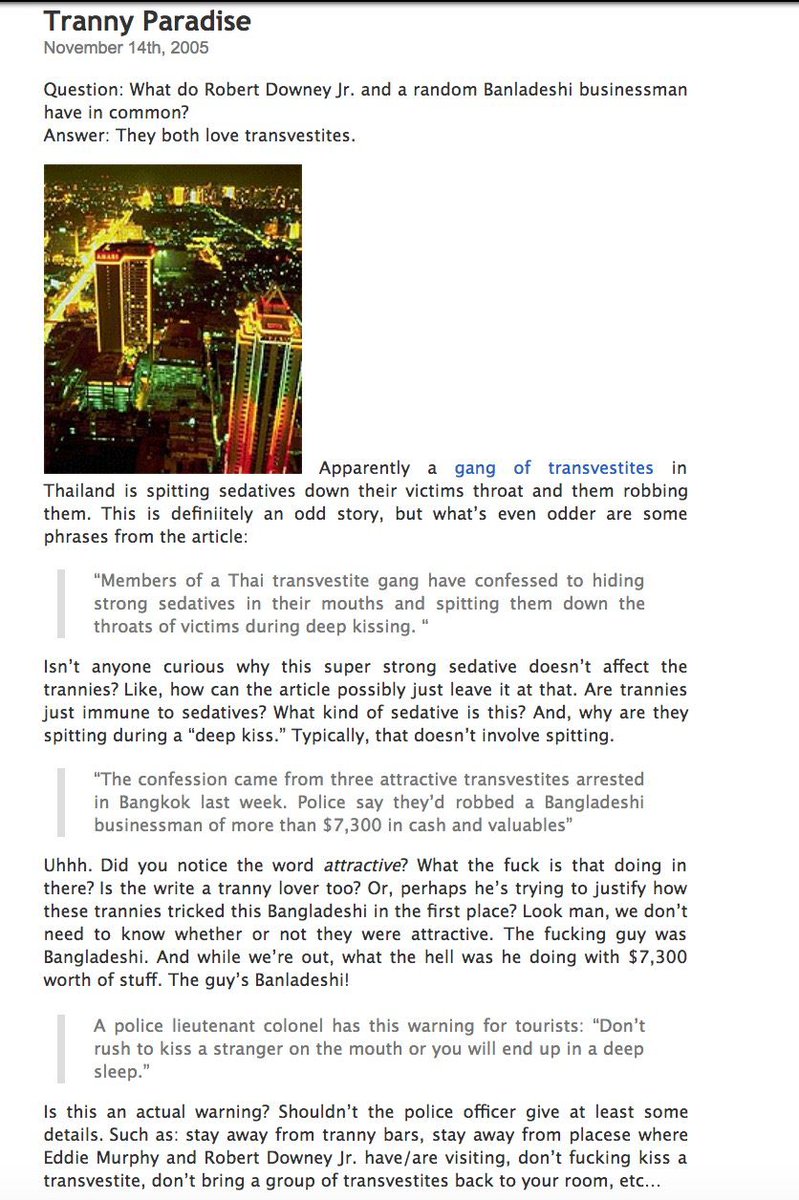 libsoftiktok's tweet photo. Here are some old blog posts from the President of Media Matters Angelo Caruson. He made fun of trans people, mocked “jewry” and “jewish gold,” and praised a member of the KKK.

Media Matters led a campaign for advertisers to leave X because they claimed ads were appearing near white supremacist content.

Media Matters is trash.

Source: https://t.co/wbuWeH0pOE