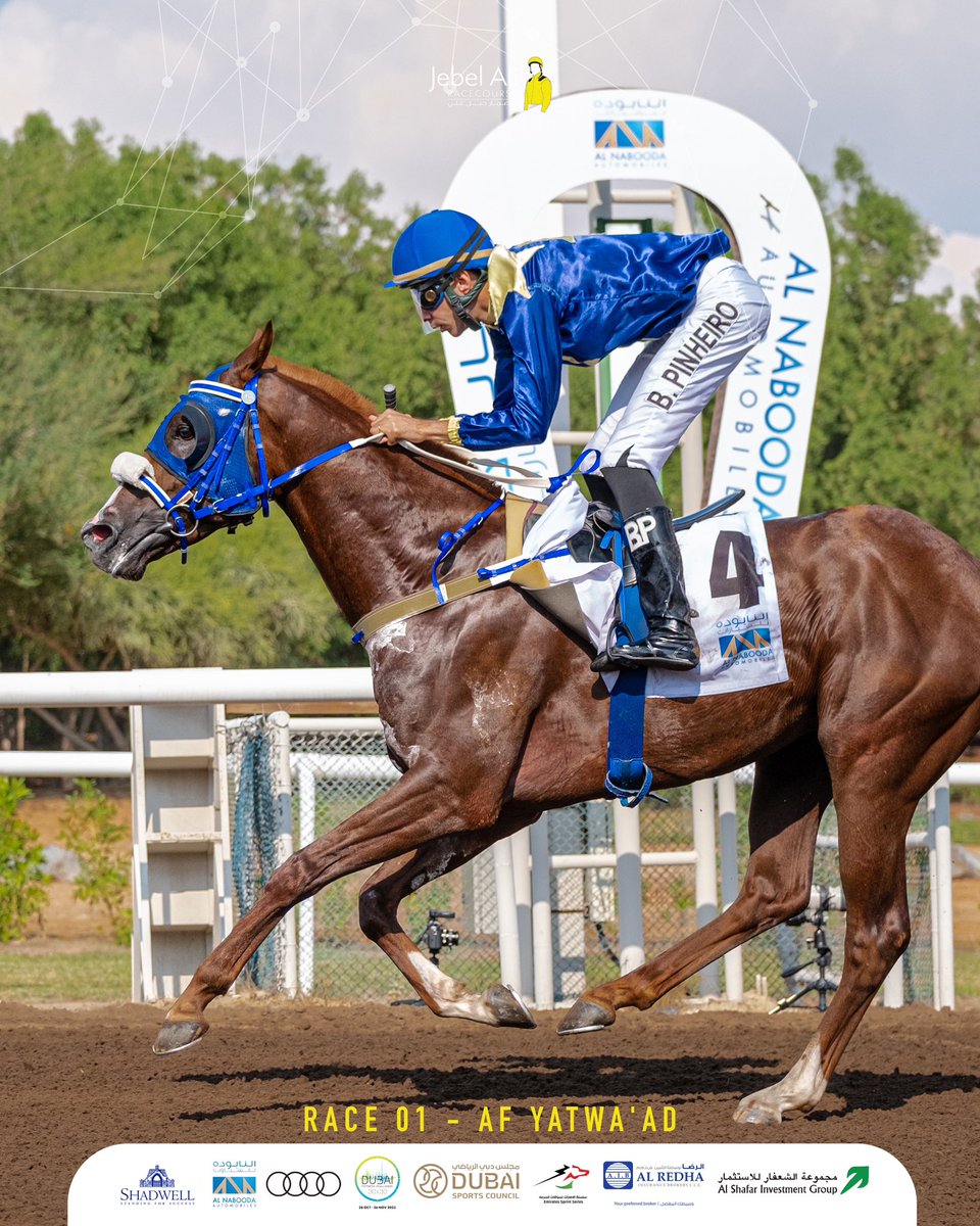 jarcOfficial's tweet photo. ✨🏆 | JARC Art Day winners
🗓️ | 18 November 2023
R01 | #AFYatwaad
R02 | #Mooder
R03 | #Bilhayl
R04 | #Rayed
———
#JARC #JebelAliRacecourse #horseracing
#the_ultimate_racing_experience #UAE https://t.co/UyBbM9oohR