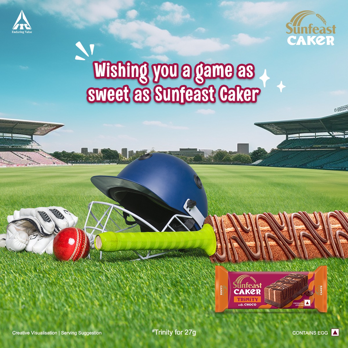sunfeastcaker's tweet photo. Sweetening the pre-game vibe with a delicious Sunfeast Caker! 🏏🎂

#worldcup #india #cricket
#bat #ball #gearup #allthebest #sunfeastcaker #caker #delicious #treat #pregamevibe #pregame https://t.co/jC0hDgDes3