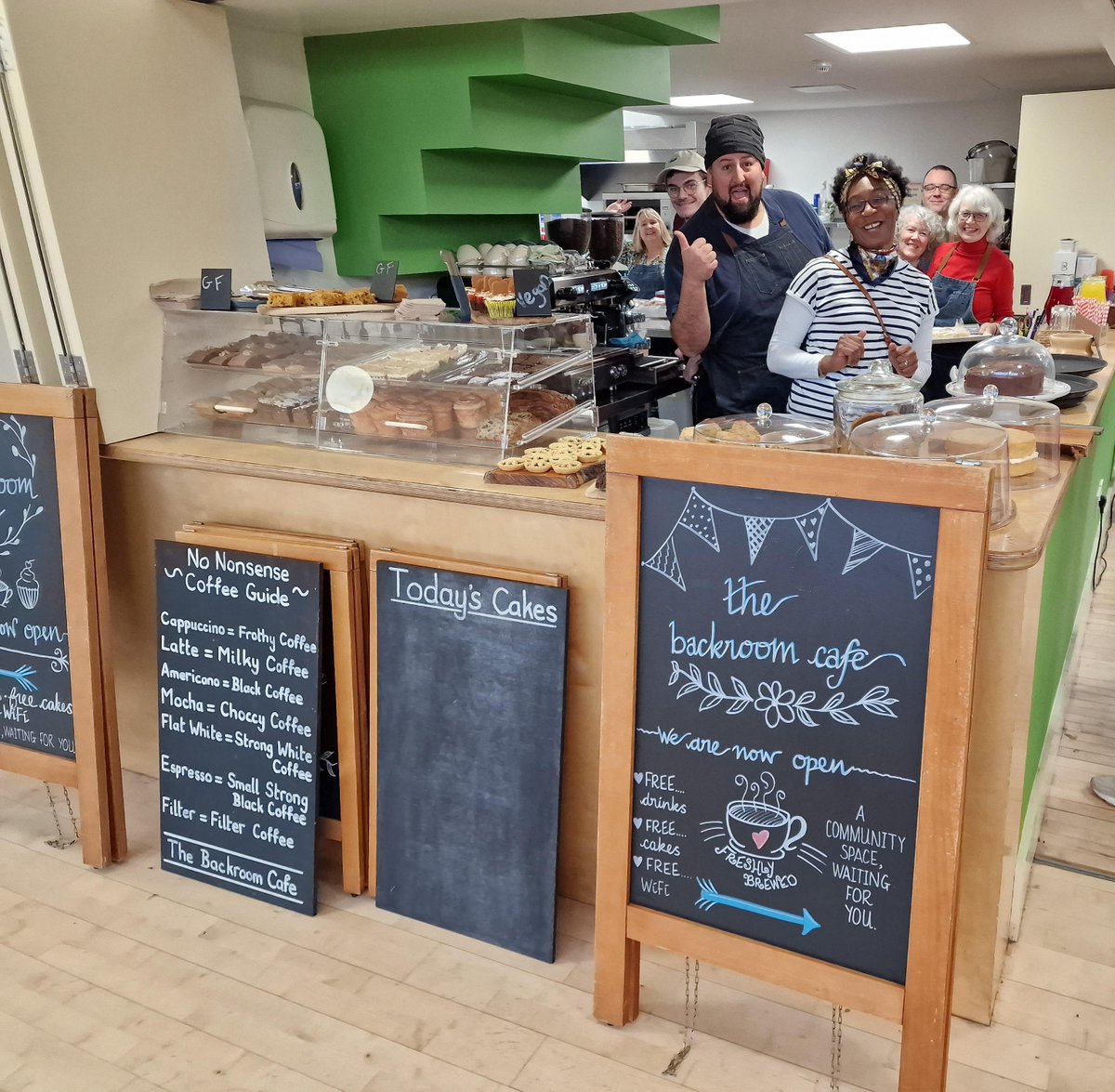 We're busy setting up for day two of our Christmas Craft Fair. We have some stands from yesterday plus lots of new ones, come and meet Santa, and enjoy some delicious cakes from the Backroom cafe. 12 - 4pm, today Sunday 19th November