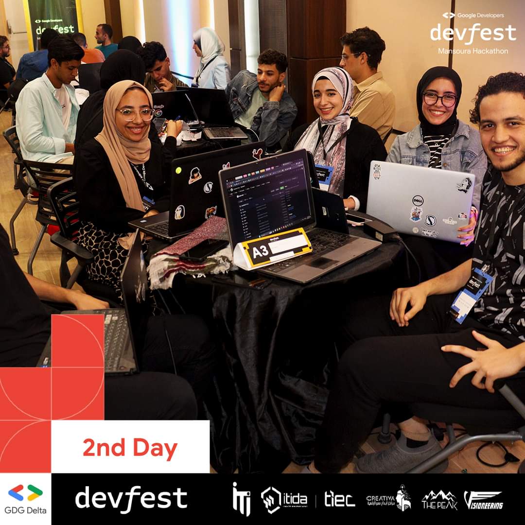GDG_Delta's tweet photo. Let's keep the energy high! π»π₯
The DevFest 2nd day is ON πββοΈπ
#TechInnovation #DevFestMansouraHackathon2023 #DevFest2023 #DevFestMansoura2023 #DevFestNewStyle #NewStyleMansoura23 #GDGDelta #WTMDelta #freepalestine https://t.co/PH35yrMNy4