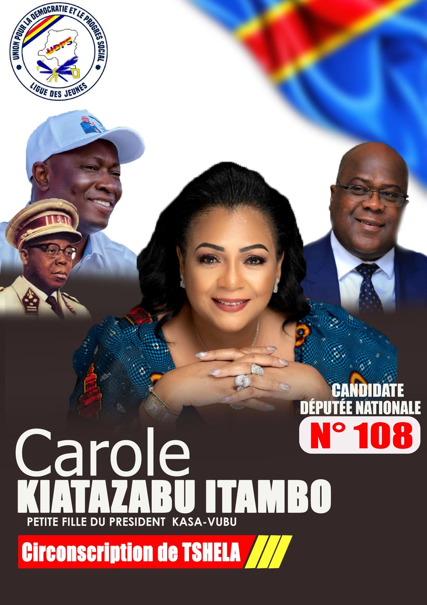 itamboMotema's tweet photo. #CampagneRDC23 la Ndona du Kongo central précisément au bas-fleuve, le choix de Dieu et le choix de TSHELA. 

Muana wetu veka N°108 députée nationale circonscription de tshela ( Kongo central ) 🙏🥰🙏🏽

Bonne chance maman @ckiatazitambo https://t.co/W3OyohFEJg