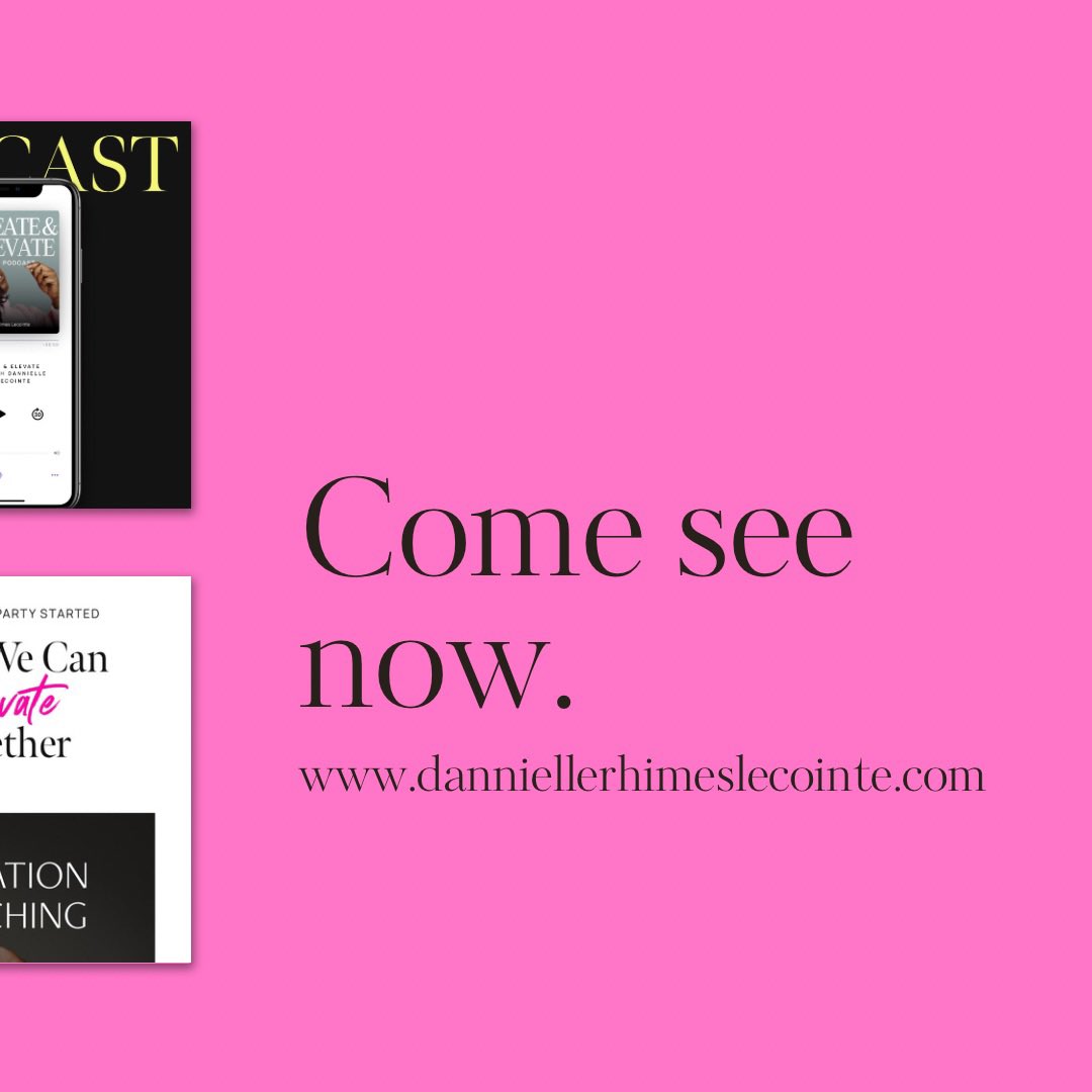 Relaunch of my personal brand! 

So excited!

You’ll find my new 

👉🏾 Unleash-Preneur Academy - Helping  Creative Entrepreneurs &amp; Professionals build a service based business &amp; show up! 

👉🏾 The Launch of my Elevate Retreat and so much more

danniellerhimeslecointe.com