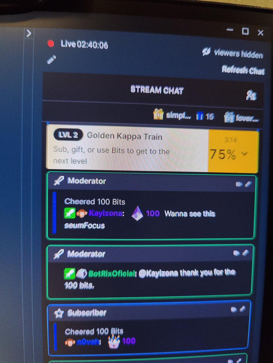 Heavysetmonkey's tweet photo. I didn't even know this was a thing.. 
What an amazing stream 😭❤️ https://t.co/IBt9y5xgJb