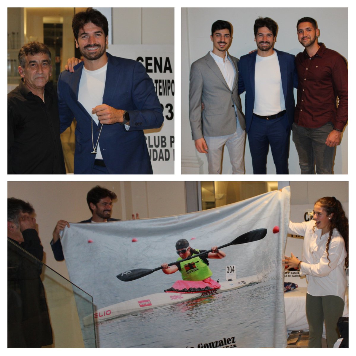 rociorn's tweet photo. ¡Que bien lo pasamos en la cena fin de temporada del Club de mi sobri @David_Ramos97 !
Kike (pedazo de entrenador q se desvive x los chicos y chicas) siempre nos da alguna sorpresa y ayer fue la presencia de @Javierhernanz , Presidente de la @RFEPiraguismo. Simpático y motivador. https://t.co/0OB3tZQ3NQ