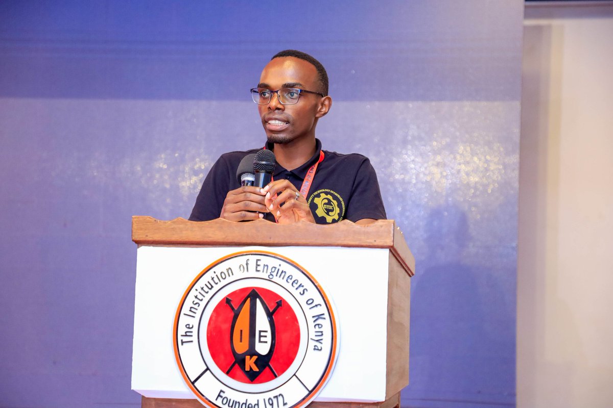 TheIEK_FLC's tweet photo. Happy to 📢 the #2NDFutureLeadersEXPO2023 2nd Runners up🏆 @ephantuslaca254 who had an #innovation on Energy,  electrification and information subthematic area. He is a @egertonunikenya #EngineeringStudent
#2NDFLS
#30thIEKConvention 
#EngineeringANewWorld
#youngengineers https://t.co/6B8ASiySWs
