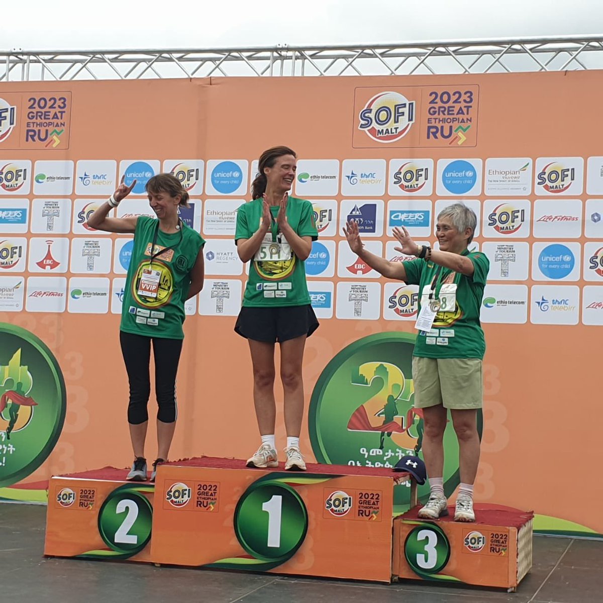 DKambInAddis's tweet photo. One of the things I ♥️ the most in 🇪🇹 is the running spirit. So proud to be part of @greatethrun today and even get the 🥇in the women’s amb run. 🙏all the organisers and all my fellow runners @Denmark_Addis 🏃🏃🏾‍♀️. A day to remember🕊️ https://t.co/r8a14Ylqrw