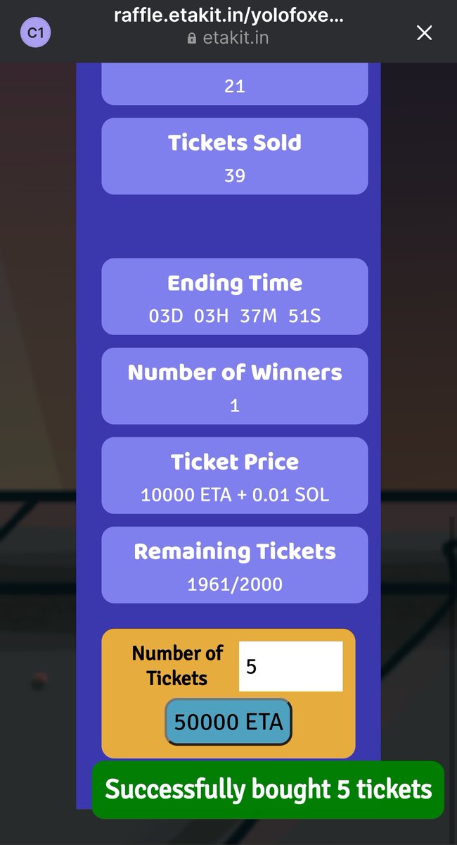 RogVoid's tweet photo. Let's try my luck once again 🍀🤞 Sent my @FapeArt soldiers to this new adventure (luckily I got still 2 hours 🫣) and bought 🎟️ for @Etalabs_Co MJ card from their raffle system (a bird said will get so much value in the future that I couldn't resist 🤫) Happy Sunday Fam #LFG ❤️ https://t.co/nPHt4koJ21