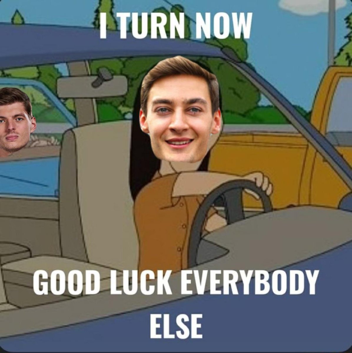 George Russell in Vegas