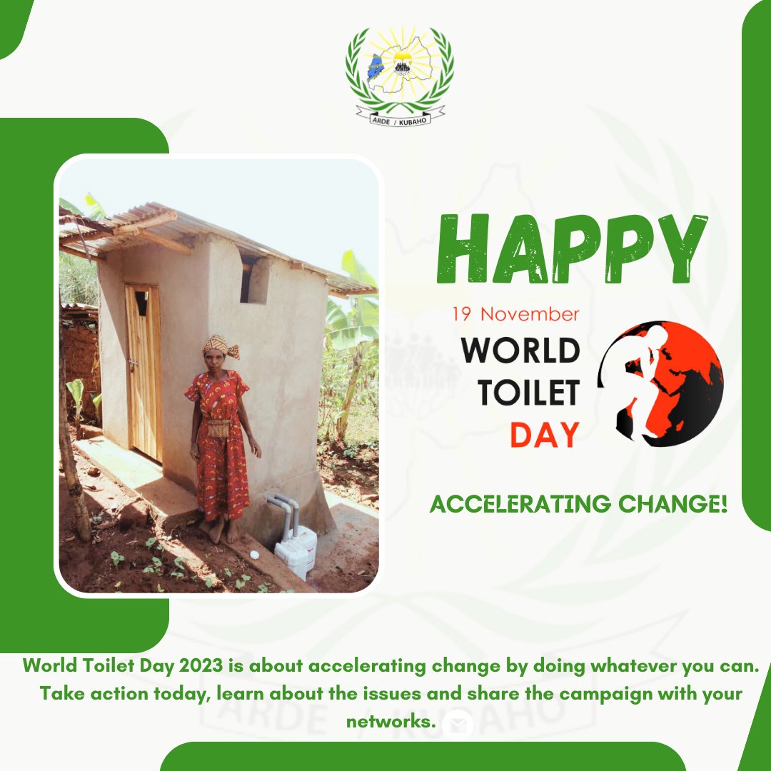 ardekubaho_rw's tweet photo. IT IS WORLD TOILET DAY!  🚽 

THEME: ACCELERATING CHANGE FOR SAFE SANITATION

Toilets are vital for sanitation, hygiene, disease prevention and dignity.

Only 58% of household toilets are safely treated before they are released into the environment 

#worldtoiletday https://t.co/5kVL3xzRz4
