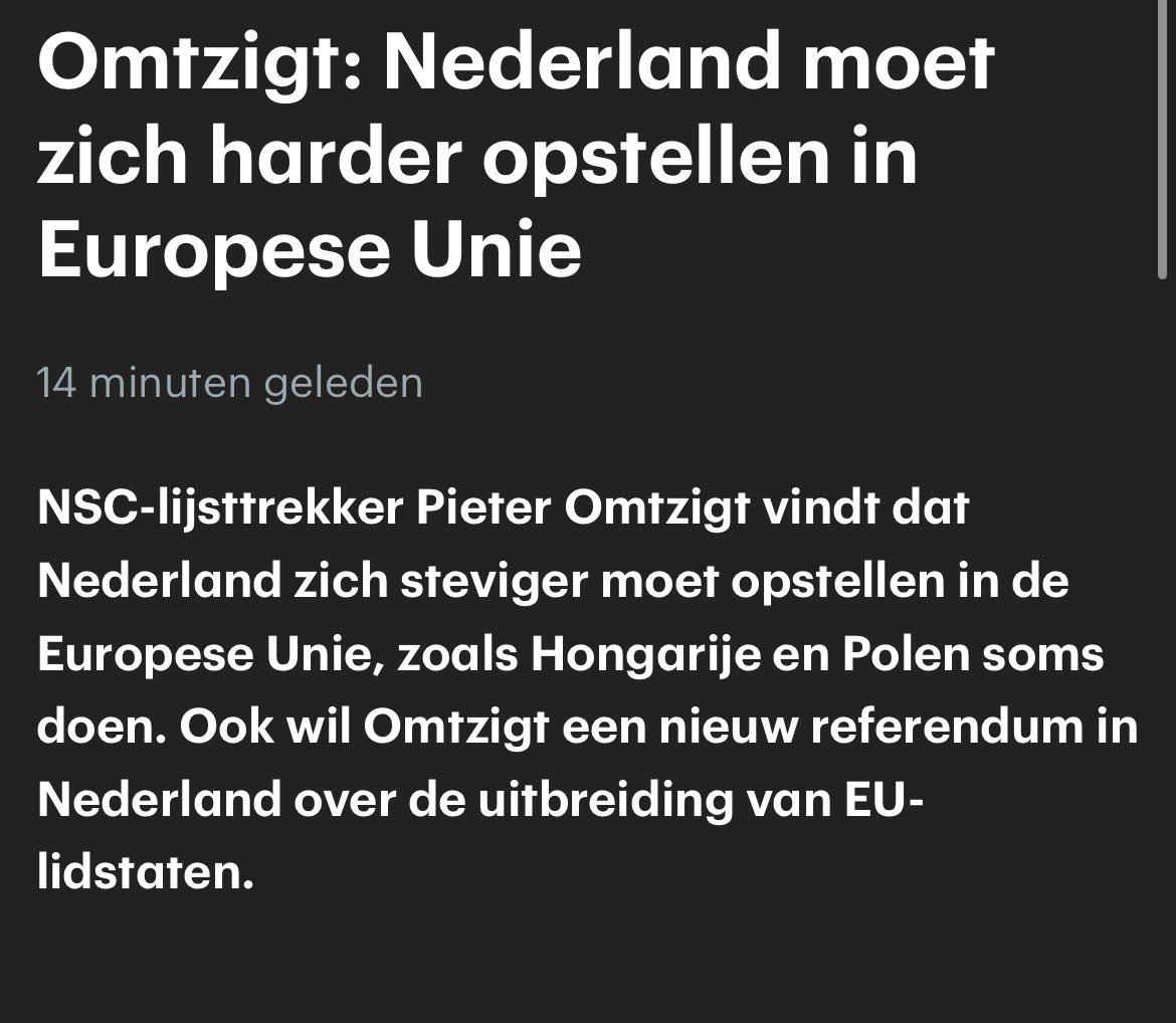 Goede goden. In dit stuk haalt <a href="/PieterOmtzigt/">Pieter Omtzigt</a> Hongarije en Polen aan als lichtend voorbeeld van met de vuist op de EU-tafel slaan. 

Polen, dat nu de scherven moet gaan opruimen. Hongarije, dat geen EU geld meer krijgt. Hoe ís dit mogelijk?

rtlnieuws.nl/nieuws/artikel…