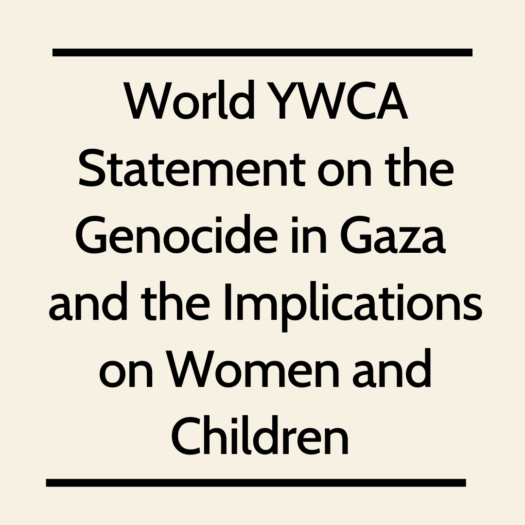 worldywca's tweet photo. The @worldywca Board addresses the Genocide in #Gaza and its impact on women and children.

@YWCAPalestine reports over 10,000 lives lost, including 4,100 children and 2,600 women.

Read the Statement: https://t.co/0PnSk8eSkp

#GazaGenocide #SaveGazaChildren #ceasefireInGazaNOW https://t.co/D8vWSSCCci