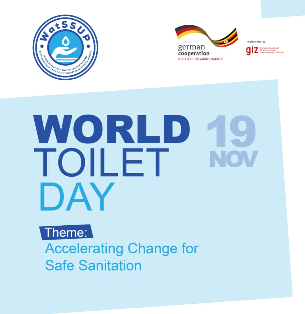 '🌐🚽 On this World Toilet Day, let's accelerate change for safe sanitation!  Let's raise awareness, promote hygiene and work towards a world where everyone has access to proper sanitation.
@giz_uganda #WorldToiletDay #SanitationForAll