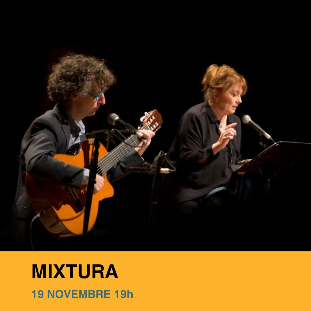 elBarradas's tweet image. Recordeu! Avui a les 19h Mixtura, amb Mercè Sampietro i Eduard Iniesta @facrobates 

⚡️Amb el codi "poesia" aconseguiu un 50% de descompte en la compra de 2 o més entrades, vàlid online i taquilla

no us el perdeu!