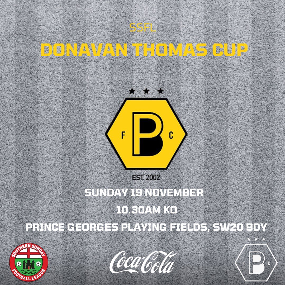 GAME DAY 🐝

A’s take on <a href="/clubafcputney/">Afcputney</a> in a Prem clash - table is looking close 👀

Cup action for the Bees, travelling to <a href="/KewAntigua/">Kew Antigua FC</a> in the Donovan Thomas Cup 🏆 

<a href="/SouthernSunday/">Southern Sunday Football League</a> @SELKGrassroots #UTP