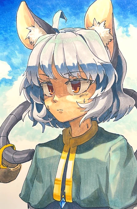 コピック練習2(3h)  乗算もオーバーレイもないのにどうやって絵描くんだ???