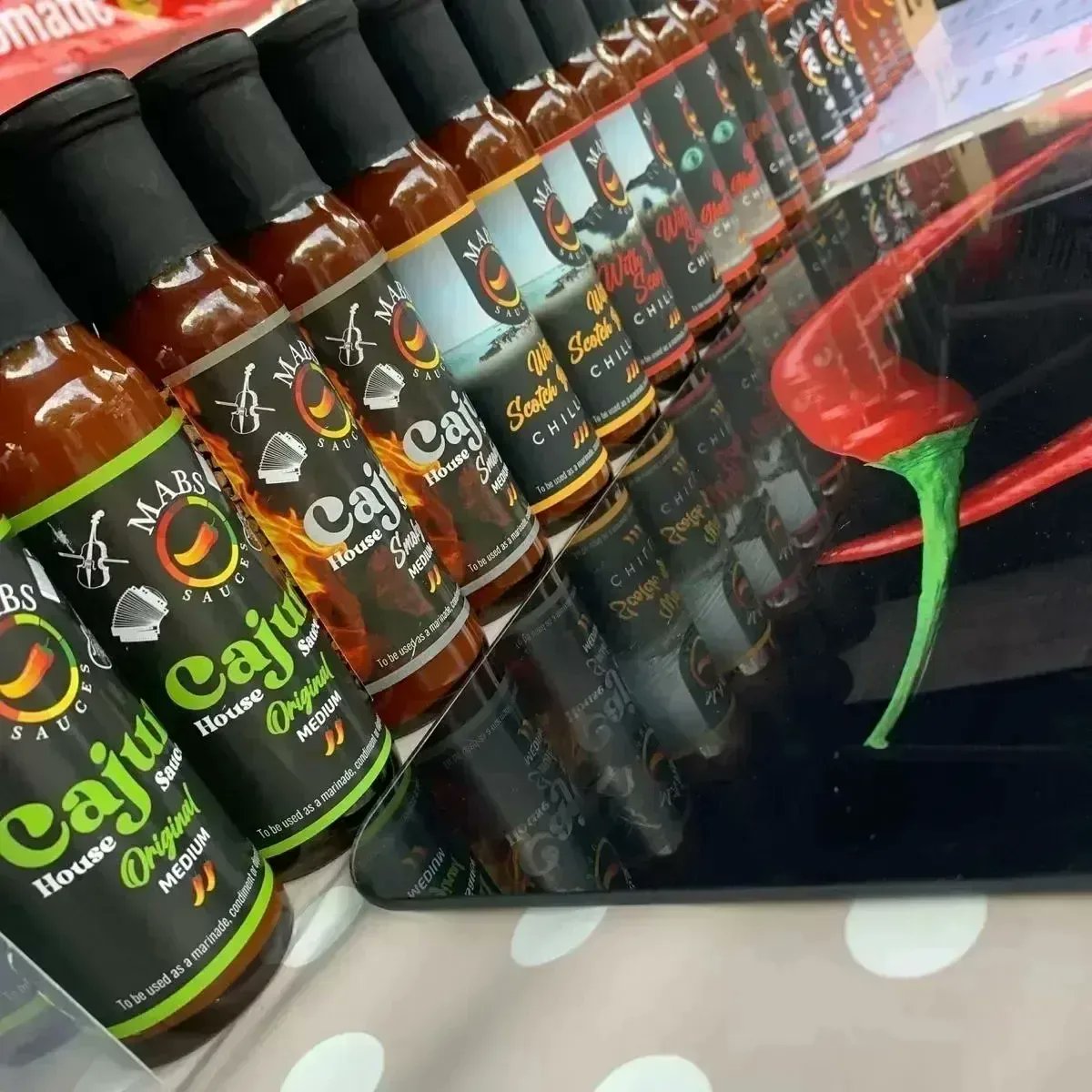 Mabssauces is back at the Aylesford market today.  #reaper #ghost #tablesauces #condiments #marinade #vegan #chillijam #glutenfree #farmersmarket