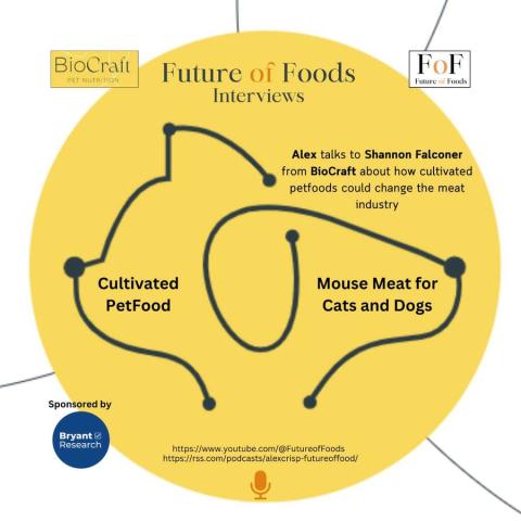 Thanks for the chat Alex Crisp! People are often surprised to find out that pet food isn't designed for pets, but rather to solve a people food waste problem. 🐄

Listen here to the latest Future of Foods Interview.
shorturl.at/pHI57

#cultivatedmeat