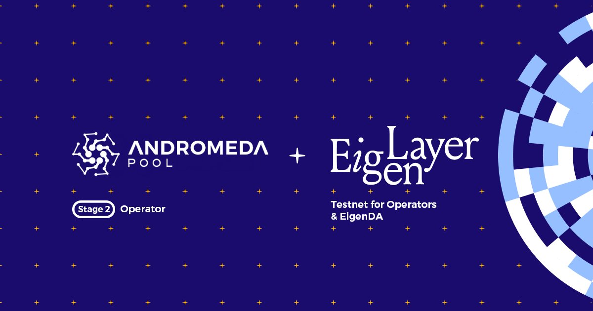 📢 Exciting news. 
🫡 We're proud to be among the very first operators testing Eigenlayer Testnet Stage 2 functionality and EigenDA.
🌐 The web interface looks great. Check it out here
goerli.eigenlayer.xyz/avs/eigenda