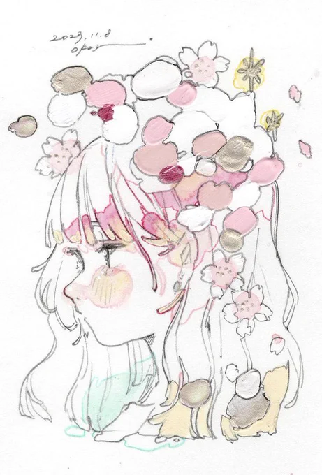flower×girl #illustration