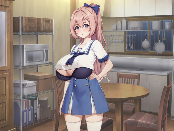 (1/2) 新作CG集『超乳に魅入られし二人のハッピー(破滅)エンド』第2話 