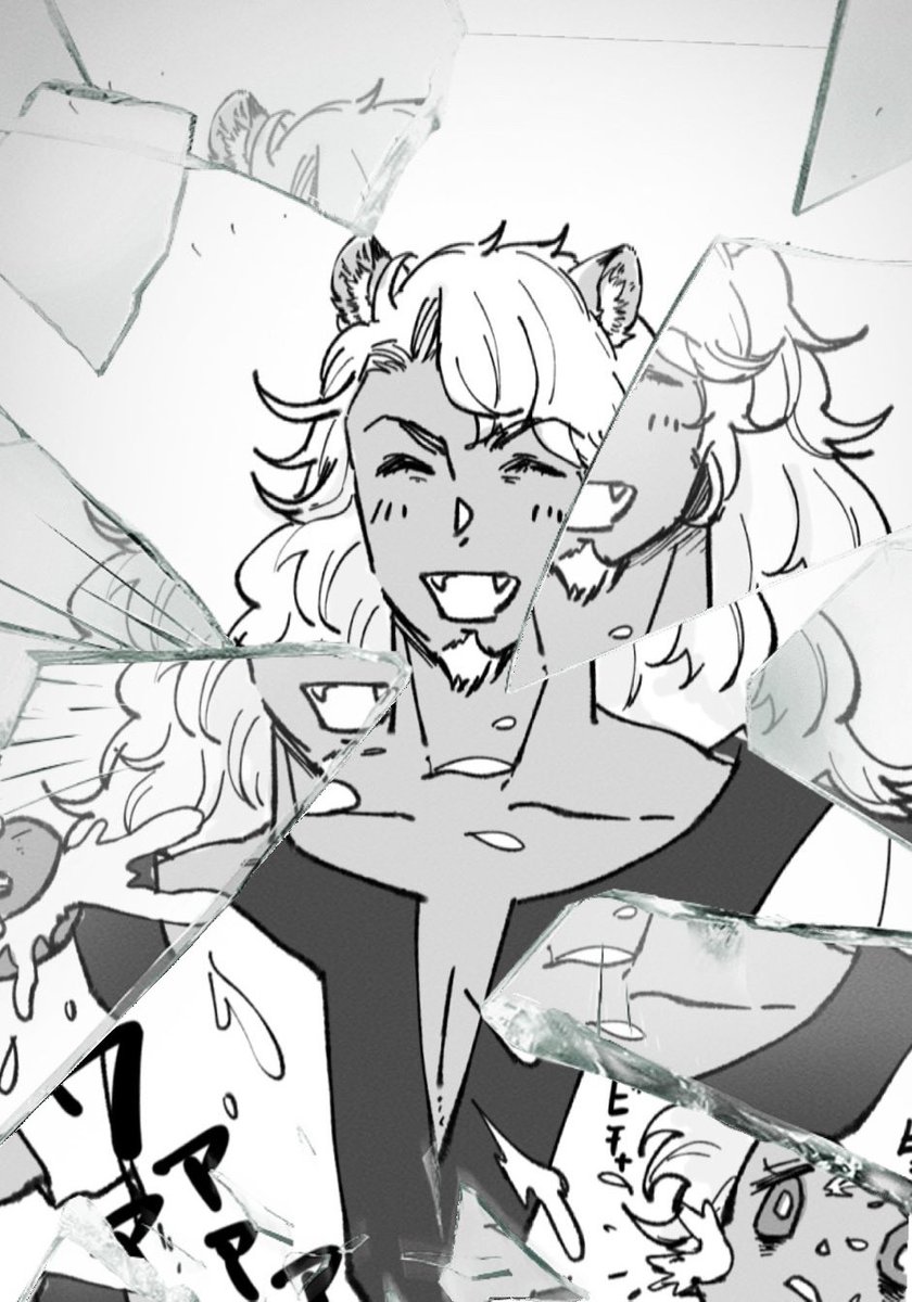 兄を儚くしようとしてみた(ガラスエフェクト)