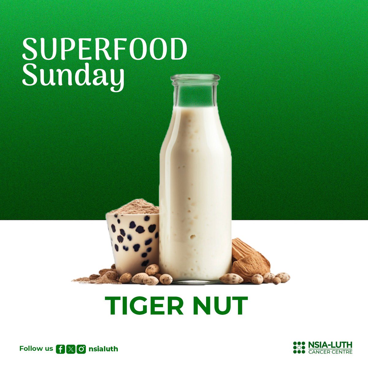 medservecancer's tweet photo. Tiger nuts are not really nuts, but edible tubers that have many health benefits. They are rich in fiber, vitamins, minerals, antioxidants, and plant compounds that can help with digestion, blood sugar control, heart health, and immune system.
#SuperfoodSunday #HealthyFoods #NLCC https://t.co/5NUxVOBRkF
