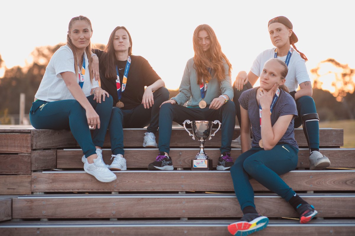 tamsin_colley's tweet photo. One week since I got back from the Asia-Oceania Championships ✨

Proud to be part of the @paramatildas team that picked up the trophy, and
thanks @AnnOdong for capturing these awesome photos of me and my teammates with it! 🏆

#CPFootball #MoreThanAGame #UndefeatedIsForever https://t.co/90HOurqLZG