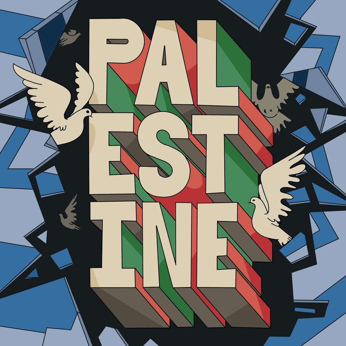 MSamirdesign's tweet photo. Black, white, red, and green
Every stone, every tree
Every plant and every seed
All the land, all the sea
All humans even been
All the world should agree

From the river to the sea
Palestine will be free.

#FreePalestine #ZionistCencorship https://t.co/HrWhBU9ewZ