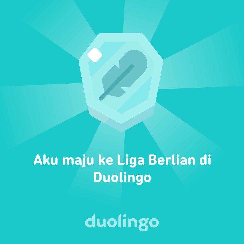 bagusbadi's tweet photo. Aku maju ke Liga Berlian di Duolingo https://t.co/SdzHRYEYL9