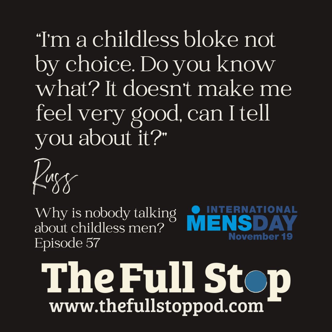Not all men can be fathers. Our latest episodes, produced for IMD2023 is about childless men and how societal discomfort and narratives have impacted on their mental health. Listen to their voices here linktr.ee/fullstopcic
#ZeroMaleSuicide #HiMFertility #InternationalMensDay