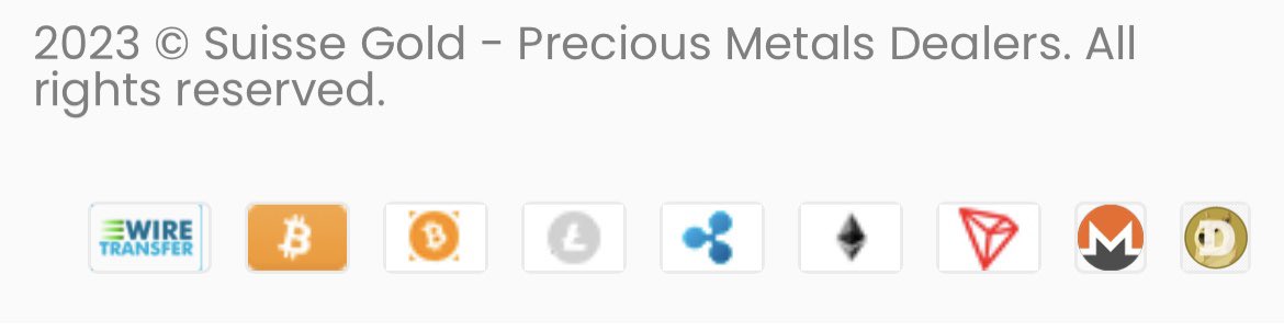 _Crypto_Barbie's tweet image. WOW! 💥

SUISSE GOLD ACCEPTS #XRP AND OTHER CRYPTOCURRENCIES AS A PAYMENT METHOD TO BUY GOLD! ⚜️

suissegold.eu/en/product/1-o…