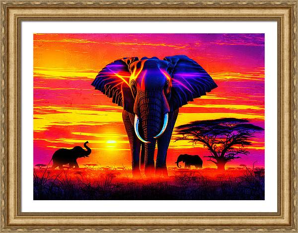 nickoprints.com/featured/eleph… 🤠👍

Elephants at sunset in the savanna - digital art

#artwork #ayearforart #buyintoart #sunset #savanna #elephant #elephantpainting #elephantart #beautifulsunset #sunsetpainting #pink #violet #pinksunset #violetsunset #dramaticsky