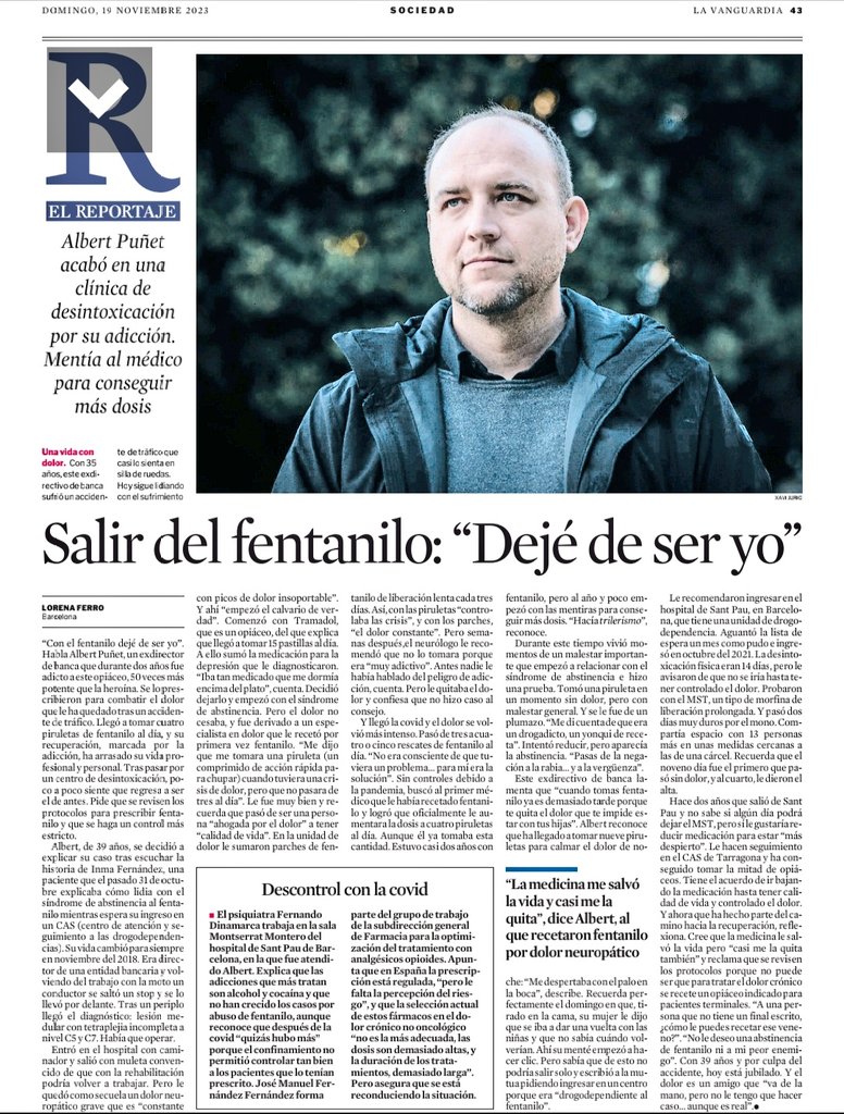Aina Perelló Bratescu (@aperebrat) on Twitter photo ▶️ "Nadie me advirtió del poder de adicción del fentanilo" "No deberíamos tratar dolores crónicos con opioides indicados para pacientes terminales"
Imprescindible lectura, imprescindible revisar el pacto terapéutico y el empoderamiento de las personas afectadas. <a href="/LaVanguardia/">La Vanguardia</a> ▶️ "Nadie me advirtió del poder de adicción del fentanilo" "No deberíamos tratar dolores crónicos con opioides indicados para pacientes terminales"
Imprescindible lectura, imprescindible revisar el pacto terapéutico y el empoderamiento de las personas afectadas. <a href="/LaVanguardia/">La Vanguardia</a>
