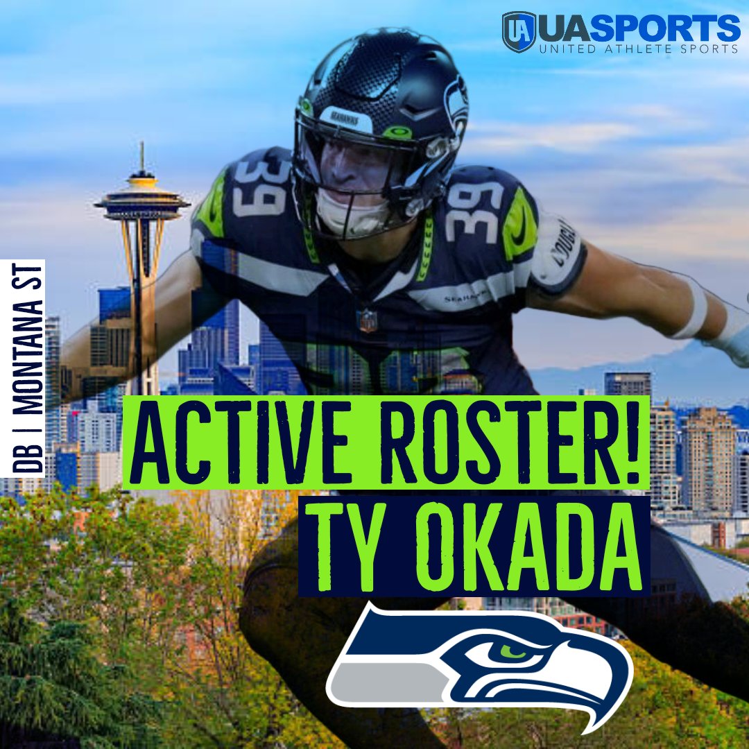 Excited for <a href="/tyokada/">Ty Okada</a> as he joins <a href="/Seahawks/">Seattle Seahawks</a> active roster.