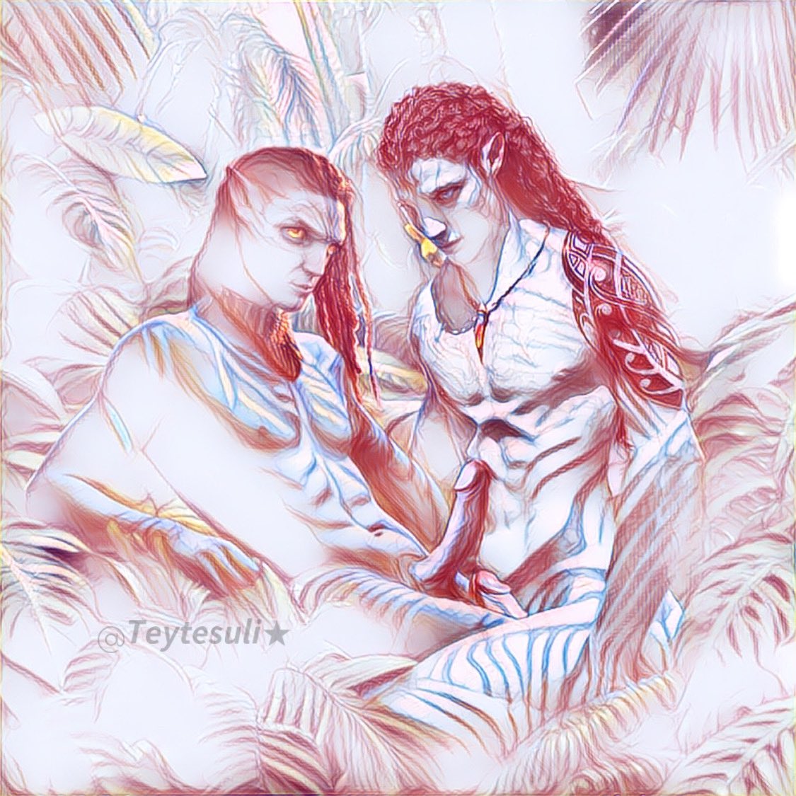 Teytesuli_'s tweet photo. This is the version of the two adult boys being a couple

@cinetrix facial claim
#neteyamxaonung #aonunet #aonungxneteyam #AVATAR2 #avatarfanart  #neteyam #aonung https://t.co/voVSTUsh9E