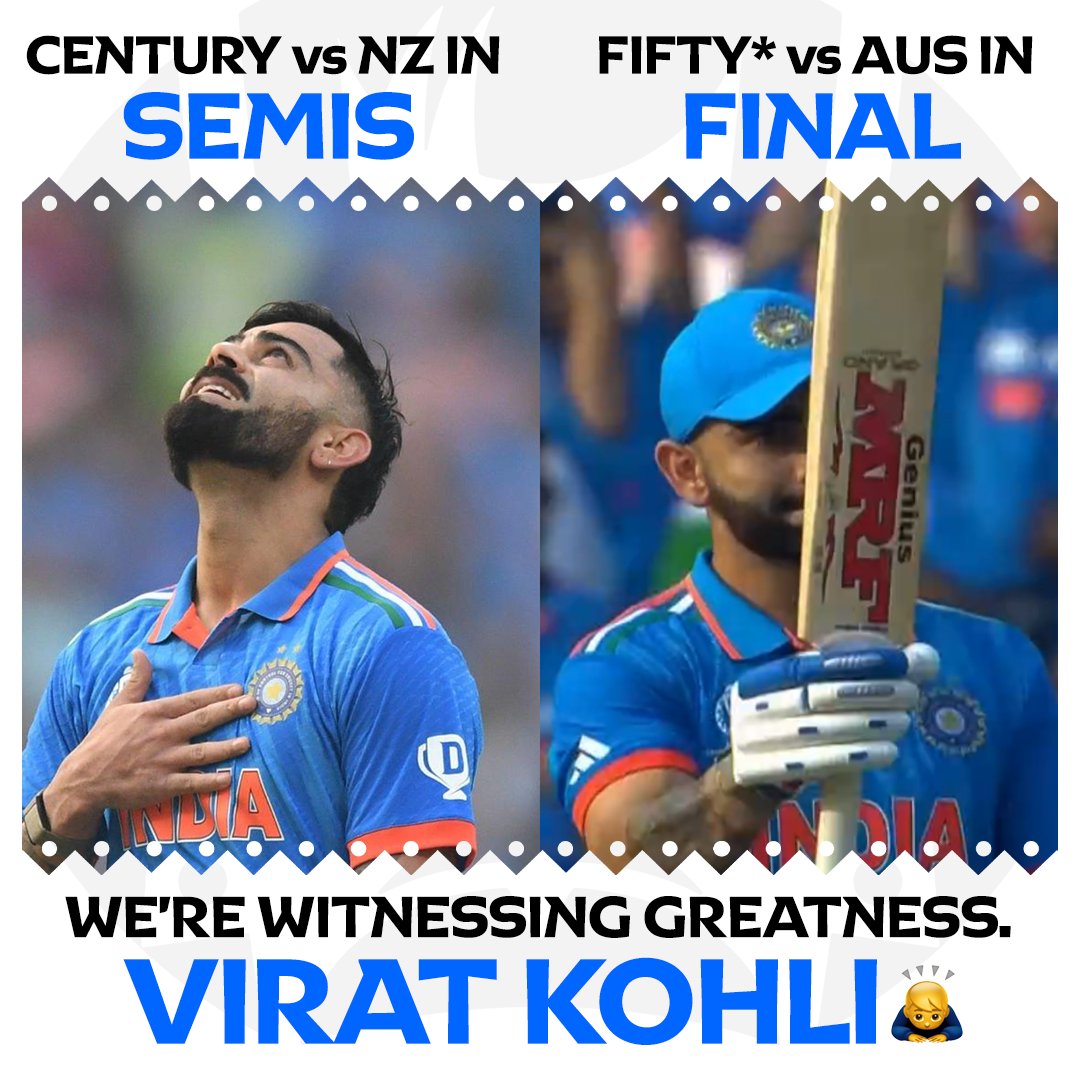 Cricketracker's tweet photo. One of the greatest World Cup seasons ever by @imVkohli 👏 https://t.co/J5xribbEbI