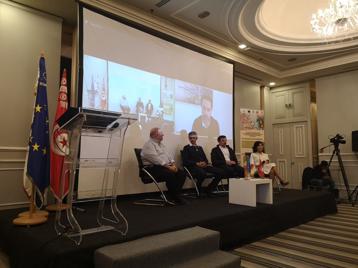 SantaOCacciola's tweet photo. The final PROMETEO meeting in Tunis was a unique opportunity for exchanging ideas on the final Manifesto dedicated to the sustainability perspectives of PROMETEO with the participation of associated partners and various stakeholders. https://t.co/MkAuCRBnP1