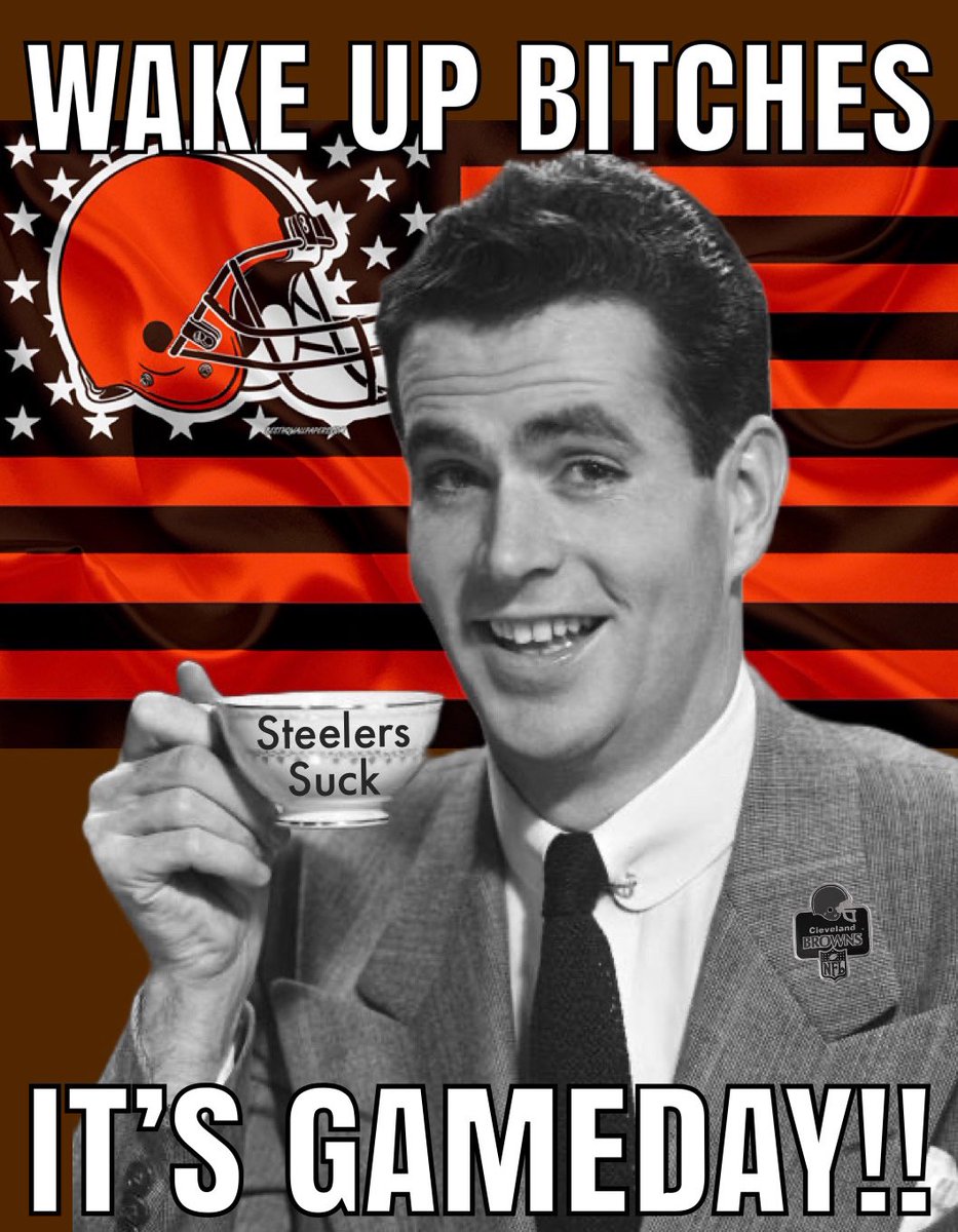 REFLOG18's tweet photo. GOOD MORNING CLEVELAND!! #DawgPound https://t.co/l47lNeZuXO