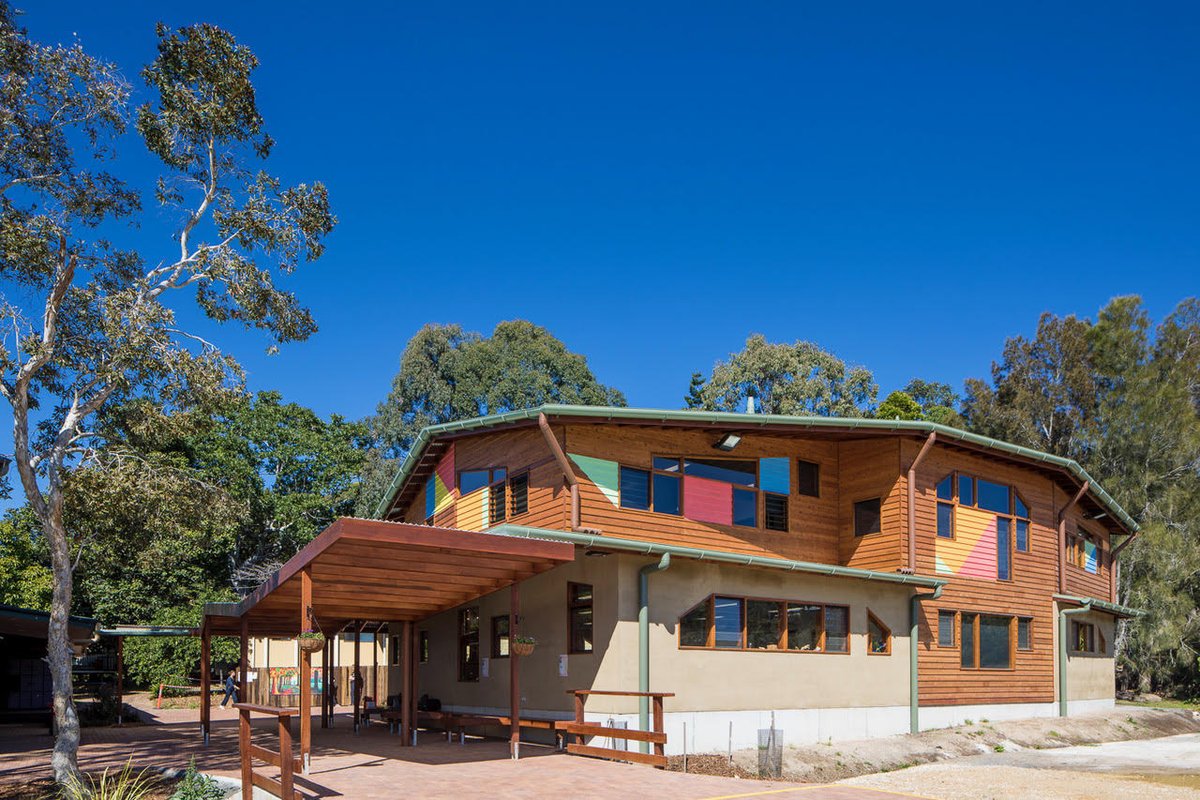 Hempcrete Steiner School  in Cape Byron, Australia. Photo courtesy Balanced Earth Buildings
New Hemp Building Directory 2023 from Hempbuild Mag available below:  hempbuildmag.com/directory-2023 #hemphouse #hempbuilding
