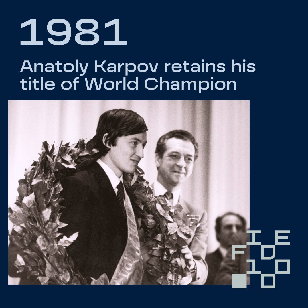 International Chess Federation on X: Today, Anatoly Karpov